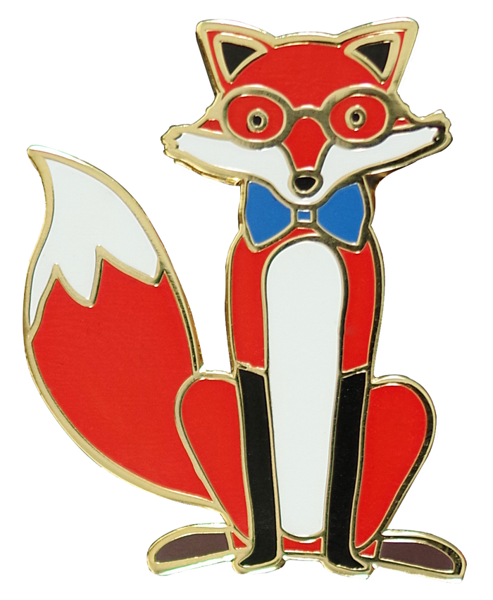 Fox Enamel Pin