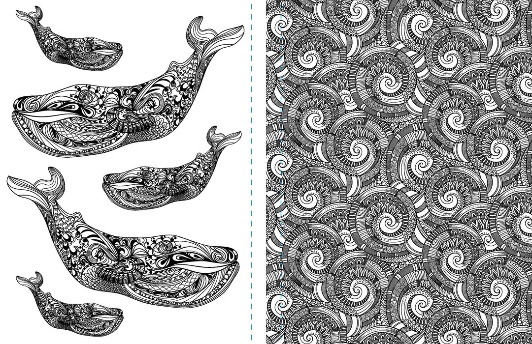 Tranquil Ocean Mandalas Coloring Book