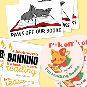 Freedom to Read Sticker Pack - 3 Designs