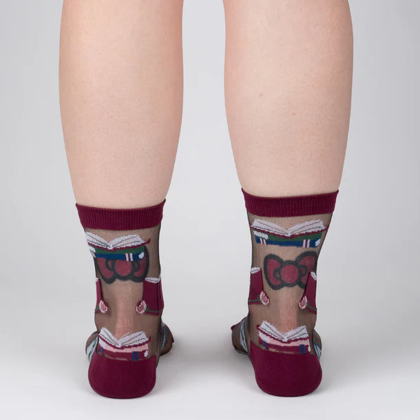 Novel Idea Sheer Crew Socks