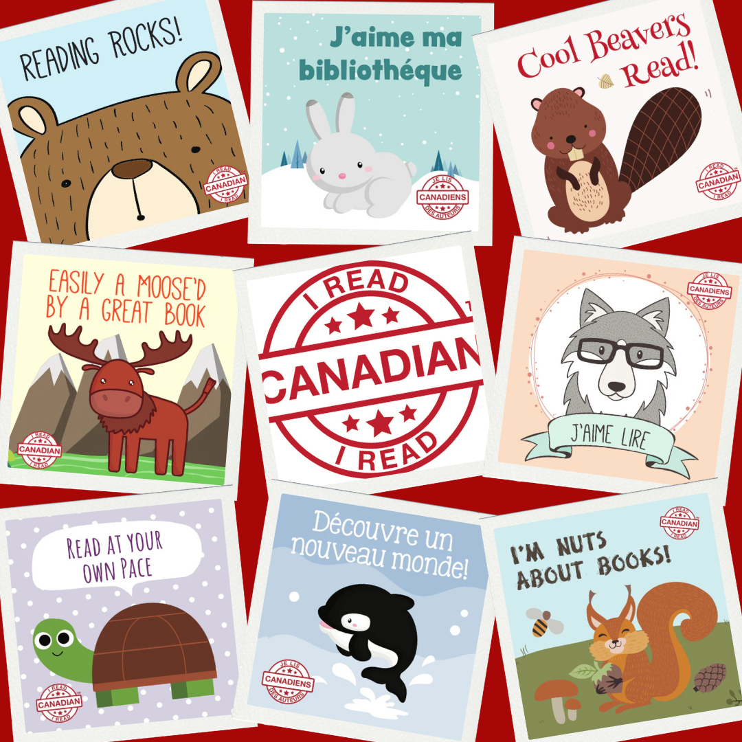 I Read Canadian Assorted Sticker Packs (Packs d'autocollants)