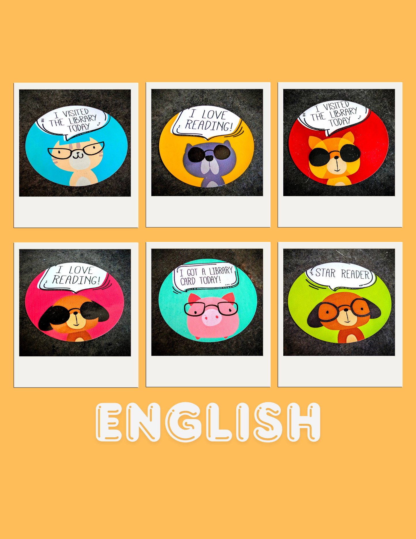 Library Love Stickers