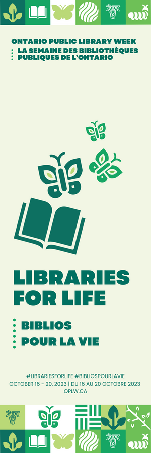 Ontario Public Library Week - Poster and Bookmarks