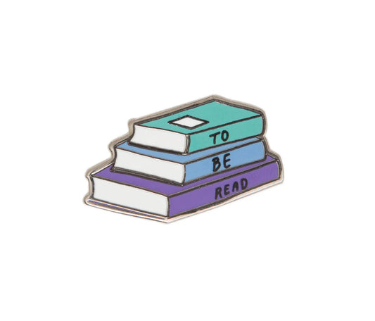 To Be Read Stack Enamel Pin