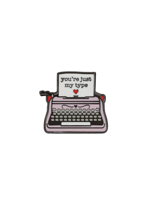 Just My Type Enamel Pin