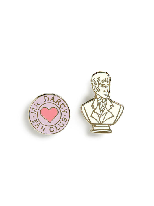 Mr. Darcy Fan Club Enamel Pin Set