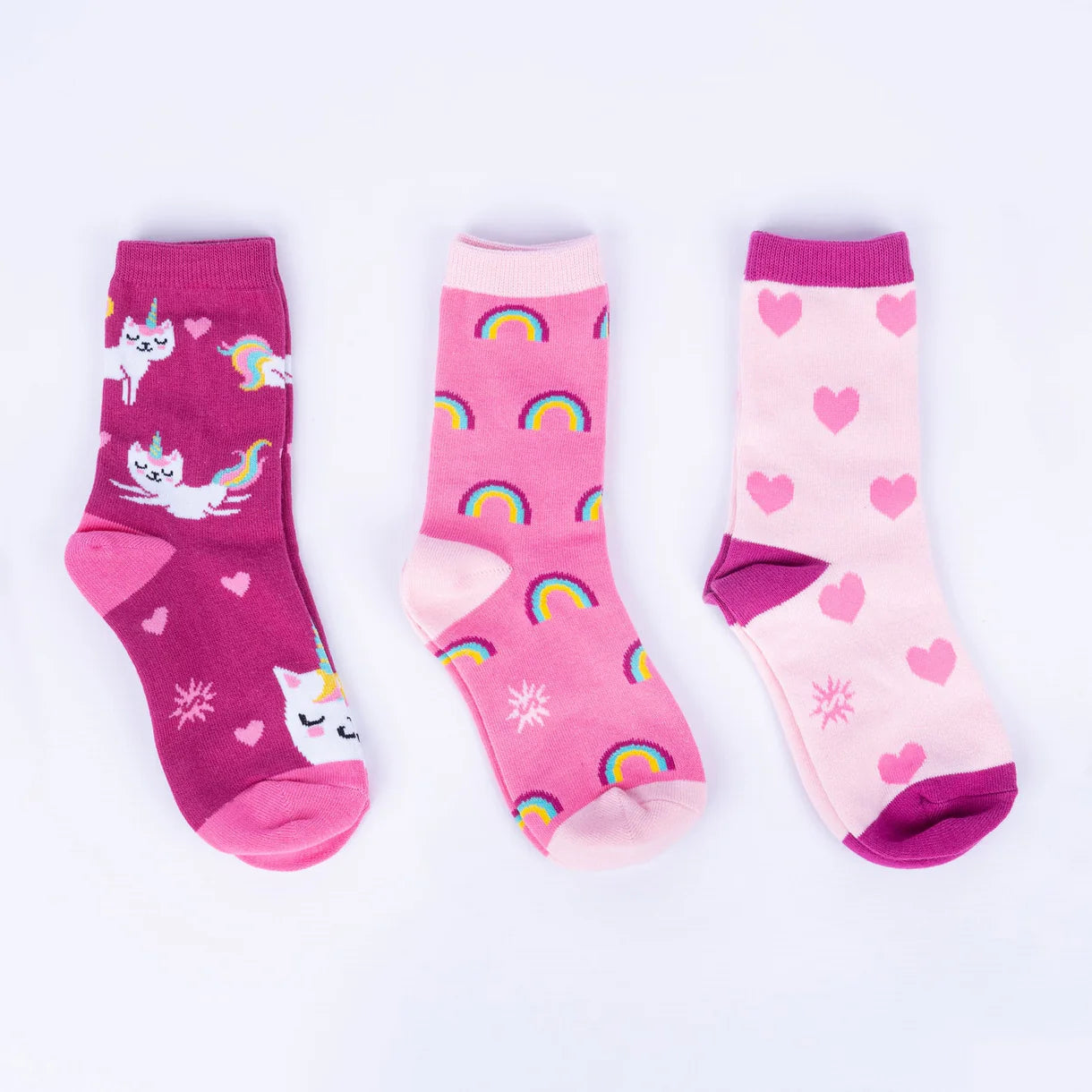 Look At Me Meow Junior Crew Socks (3-Pack)