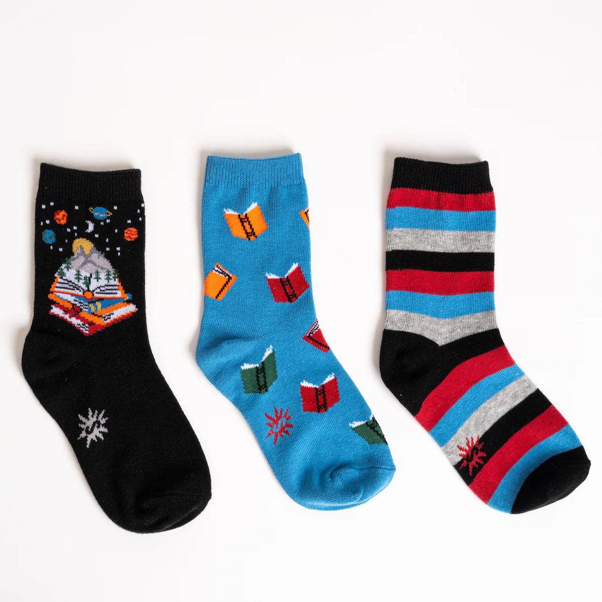 Take a Look, It’s in a Book Youth Crew Socks (3-Pack)