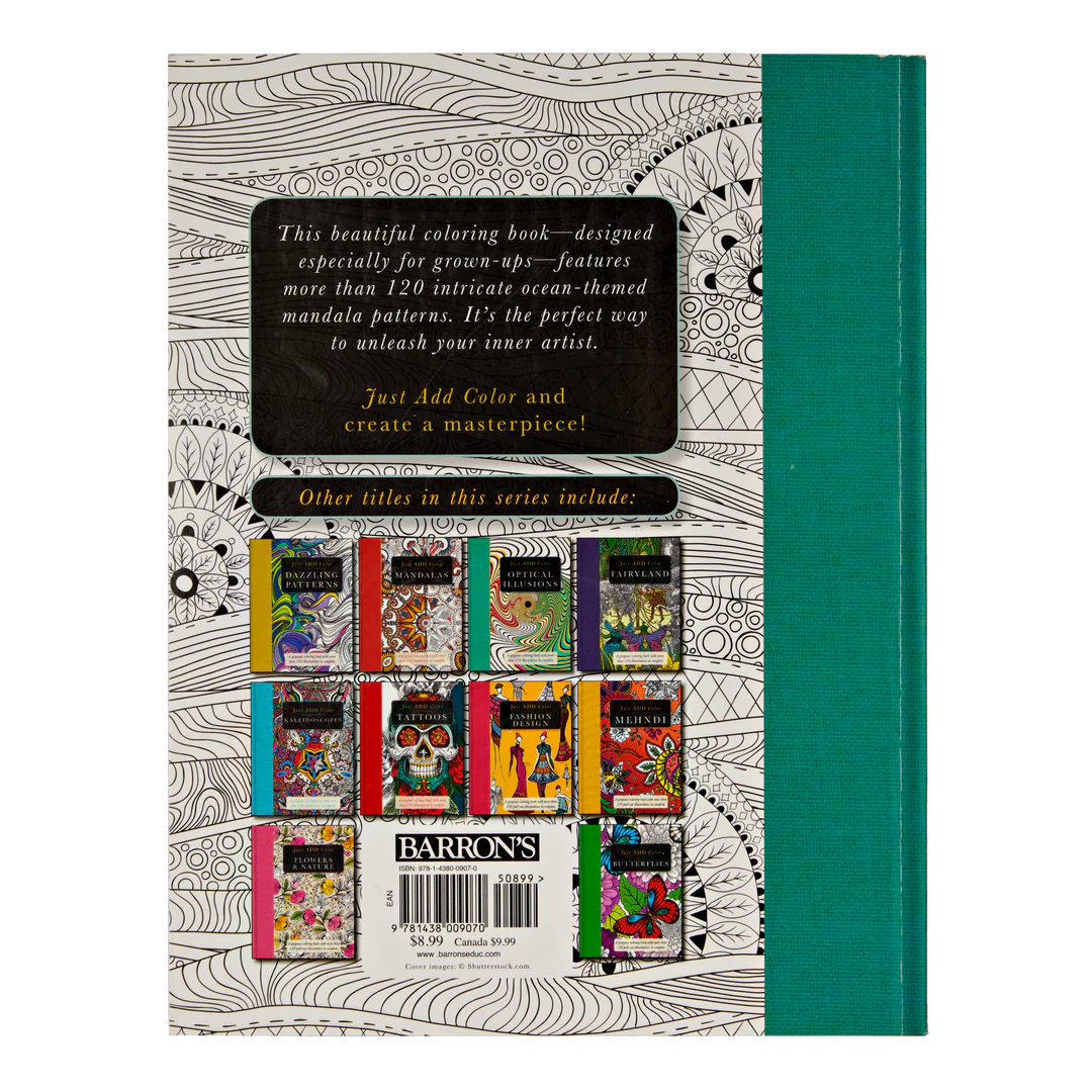 Tranquil Ocean Mandalas Coloring Book