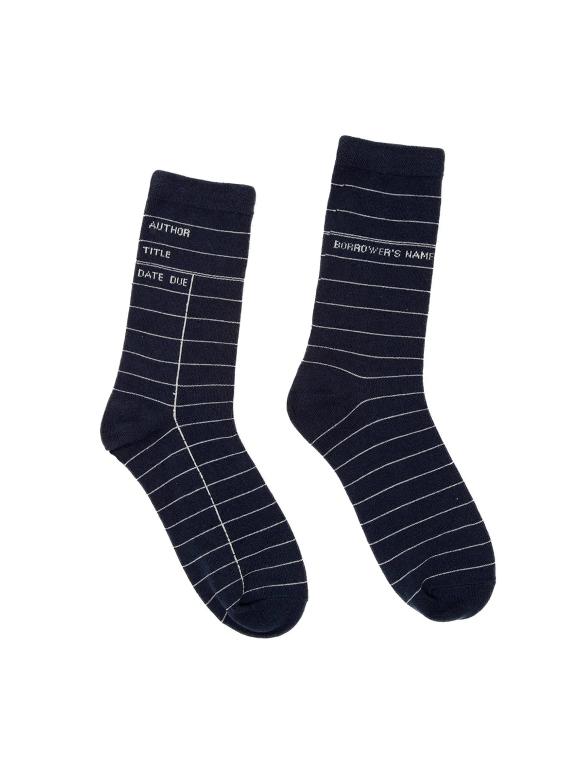 Library Card Socks