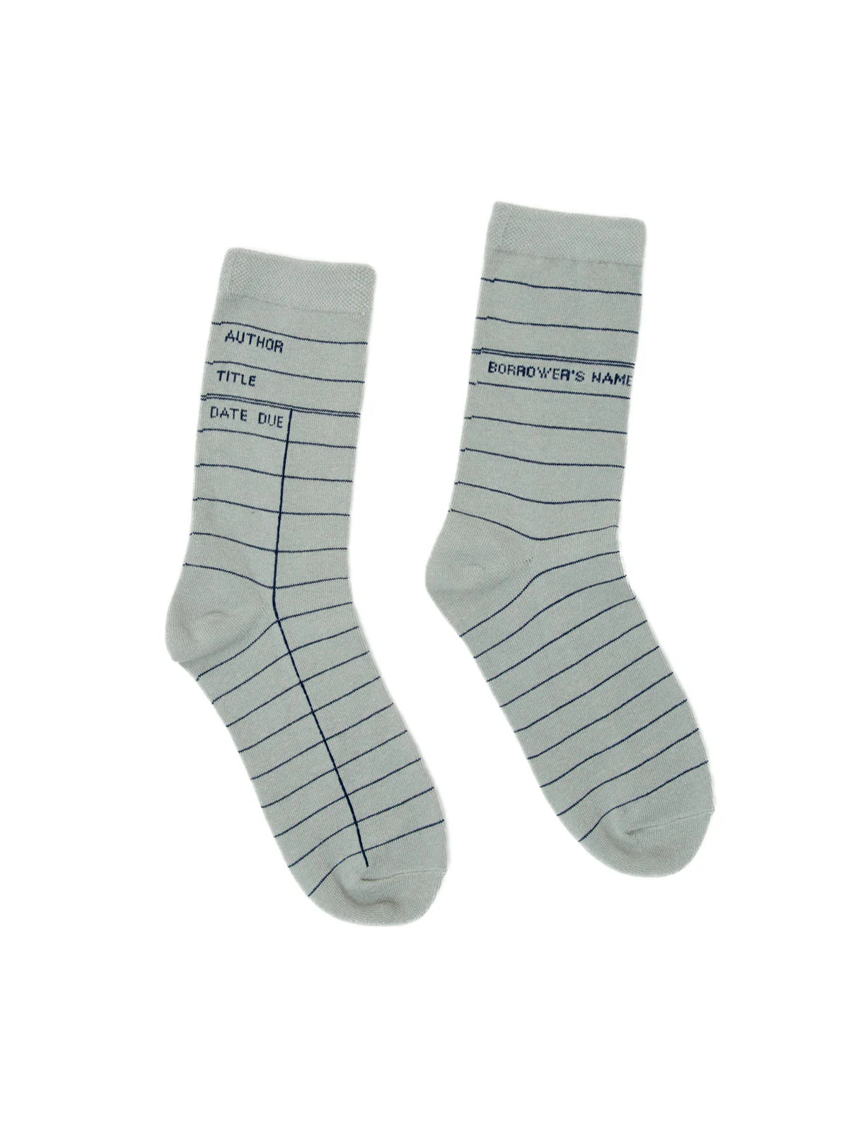 Library Card Socks