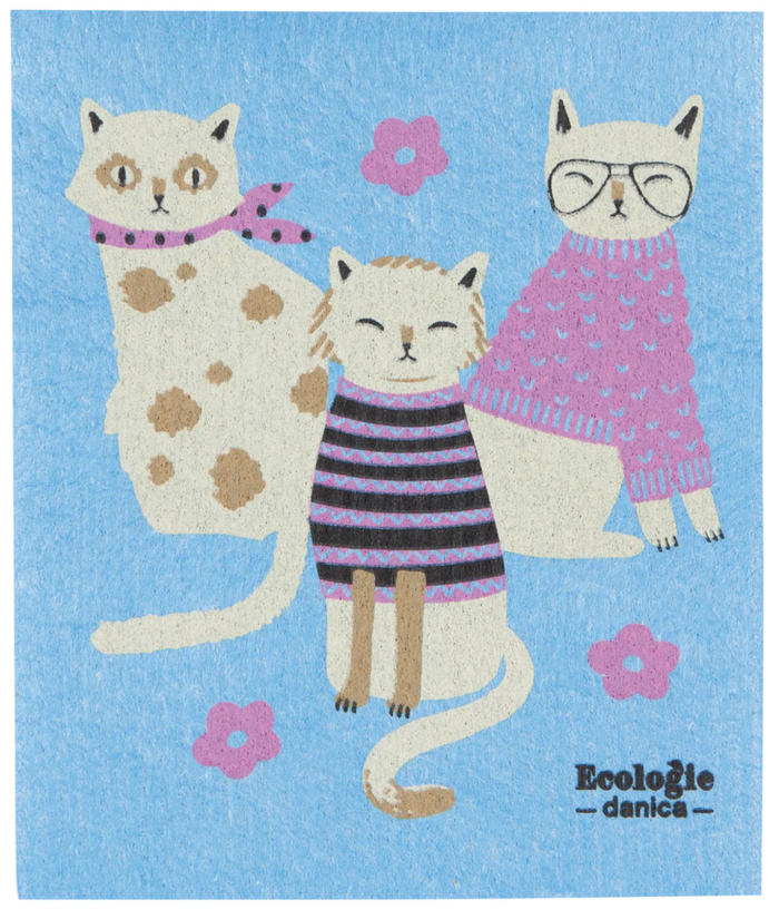 Feline Fine Swedish Sponge Cloth