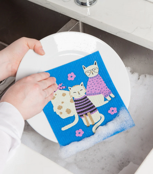 Feline Fine Swedish Sponge Cloth