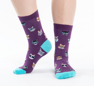 Smarty Cats Crew Socks