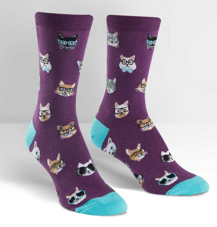 Smarty Cats Crew Socks