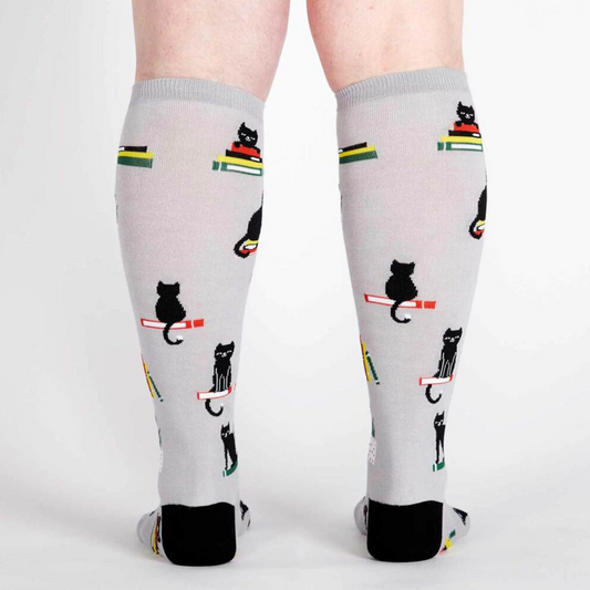 Booked for Meow Knee High Socks