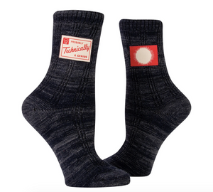 Probably Technically A Genius Tag Socks