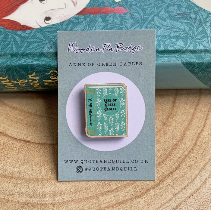 Anne of Green Gables Book Wooden Pin