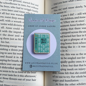 Anne of Green Gables Book Wooden Pin