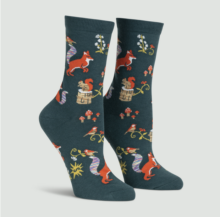 Foxy, I Think I Love You! Crew Socks