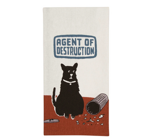 Agent of Destruction Dish Towel