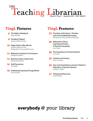 The Teaching Librarian (TingL) Magazine - Volume 31.1