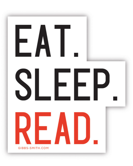 Eat. Sleep. Read. Vinyl Sticker