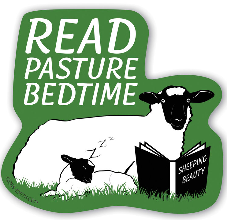 Read Pasture Bedtime Vinyl Sticker