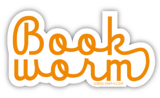 Book Worm Vinyl Sticker (Cursive)