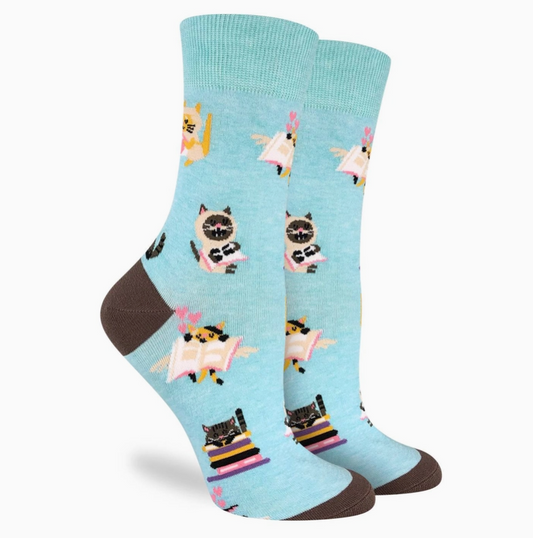Reading Cats Socks
