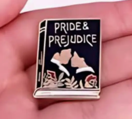 Pride and Prejudice Book Cover Enamel Pin