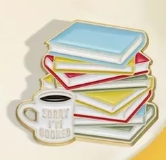 Random Reading Enamel Pins