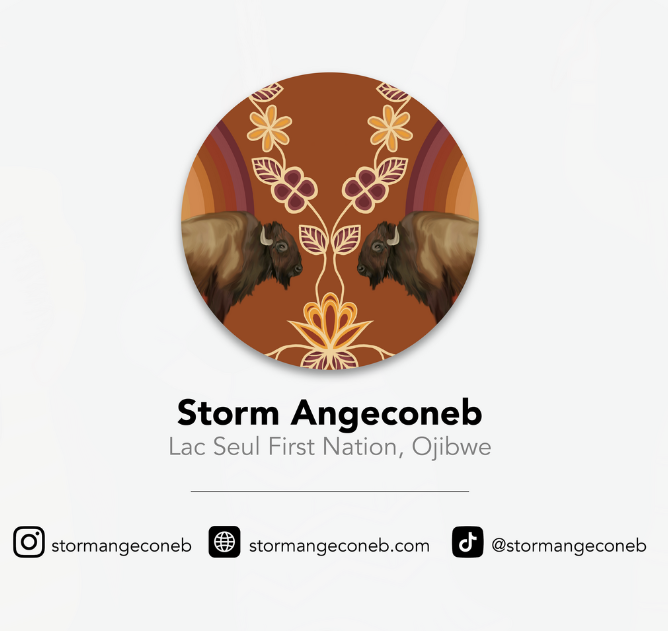 Ceramic Espresso Mugs - Set of 2 (Ojibwe Florals)