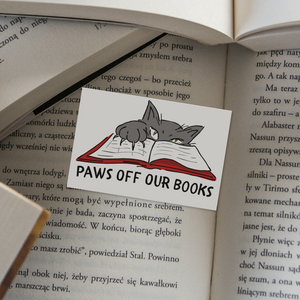 Freedom to Read Sticker: Paws off our books!