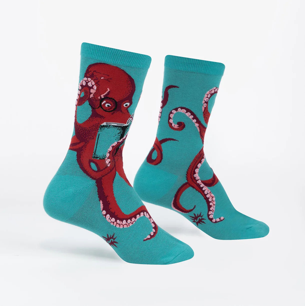 The Octive Reader Crew Socks (Small/Women's)