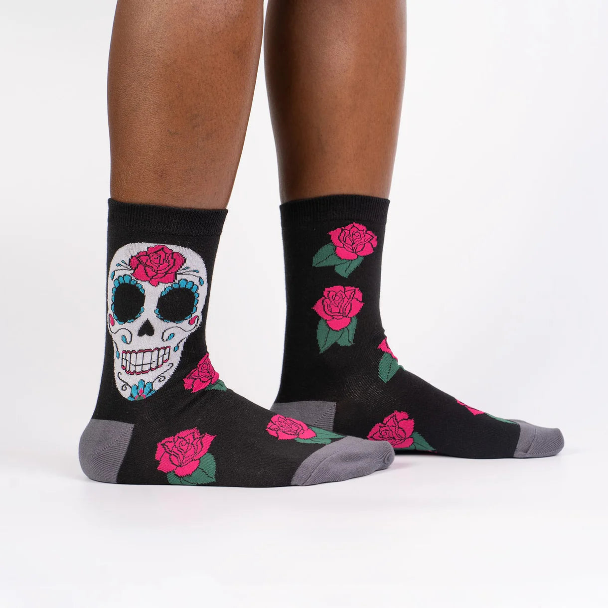 Sugar Skull Crew Socks