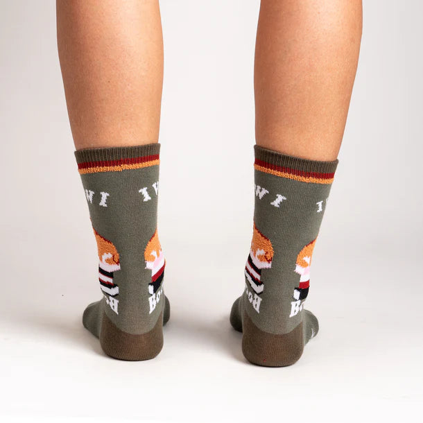 I Wuff Books Crew Socks