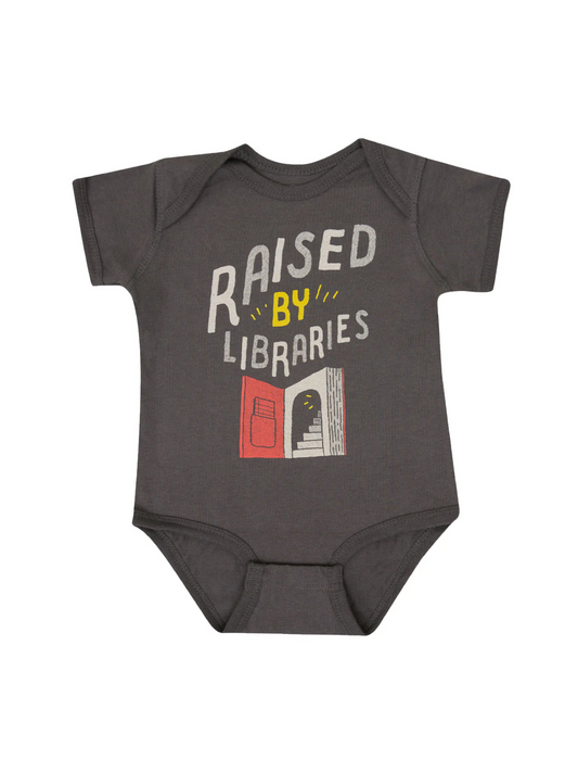 Raised by Libraries Baby Bodysuit