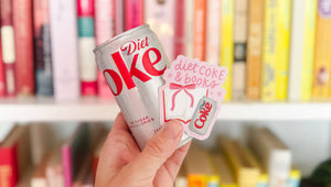 Diet Coke & Books Decal Sticker