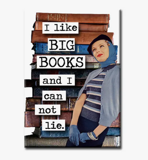I Like Big Books Fridge Magnet