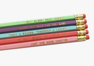 Book Lover Pencil Set For Readers
