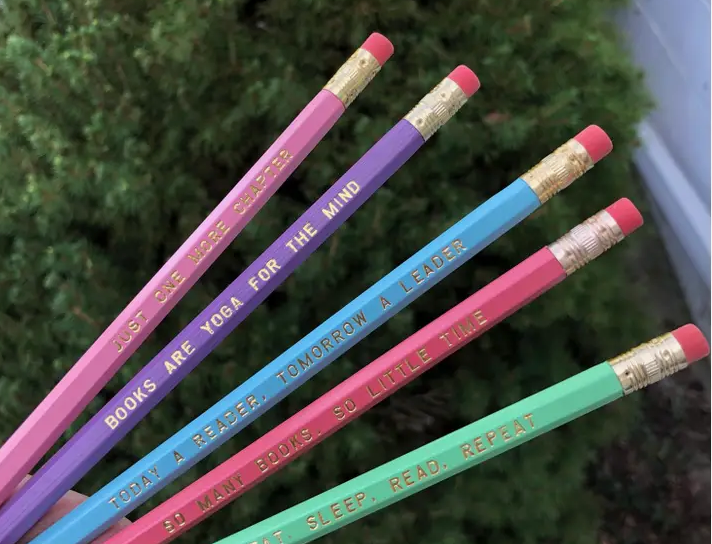 Book Lover Pencil Set For Readers