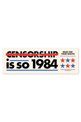 Censorship Is So 1984 Bookmark