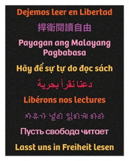 Let Freedom Read Multilingual Bookmark