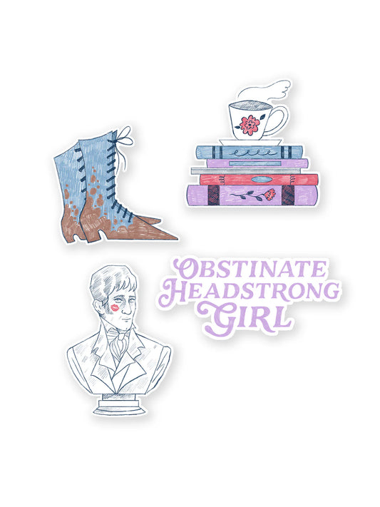 Pride and Prejudice Stickers - Set of 4