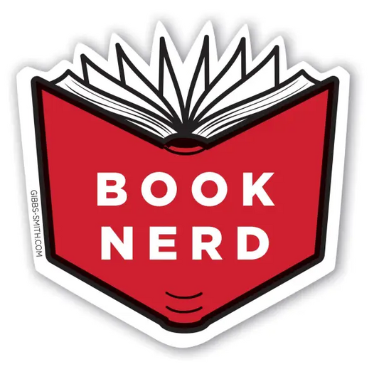 Book Nerd Vinyl Sticker