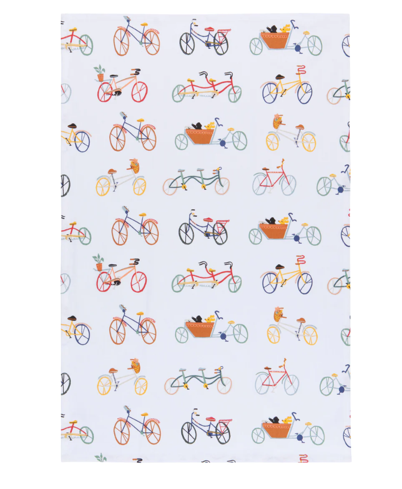 Ride On Printed Cotton Dishtowel