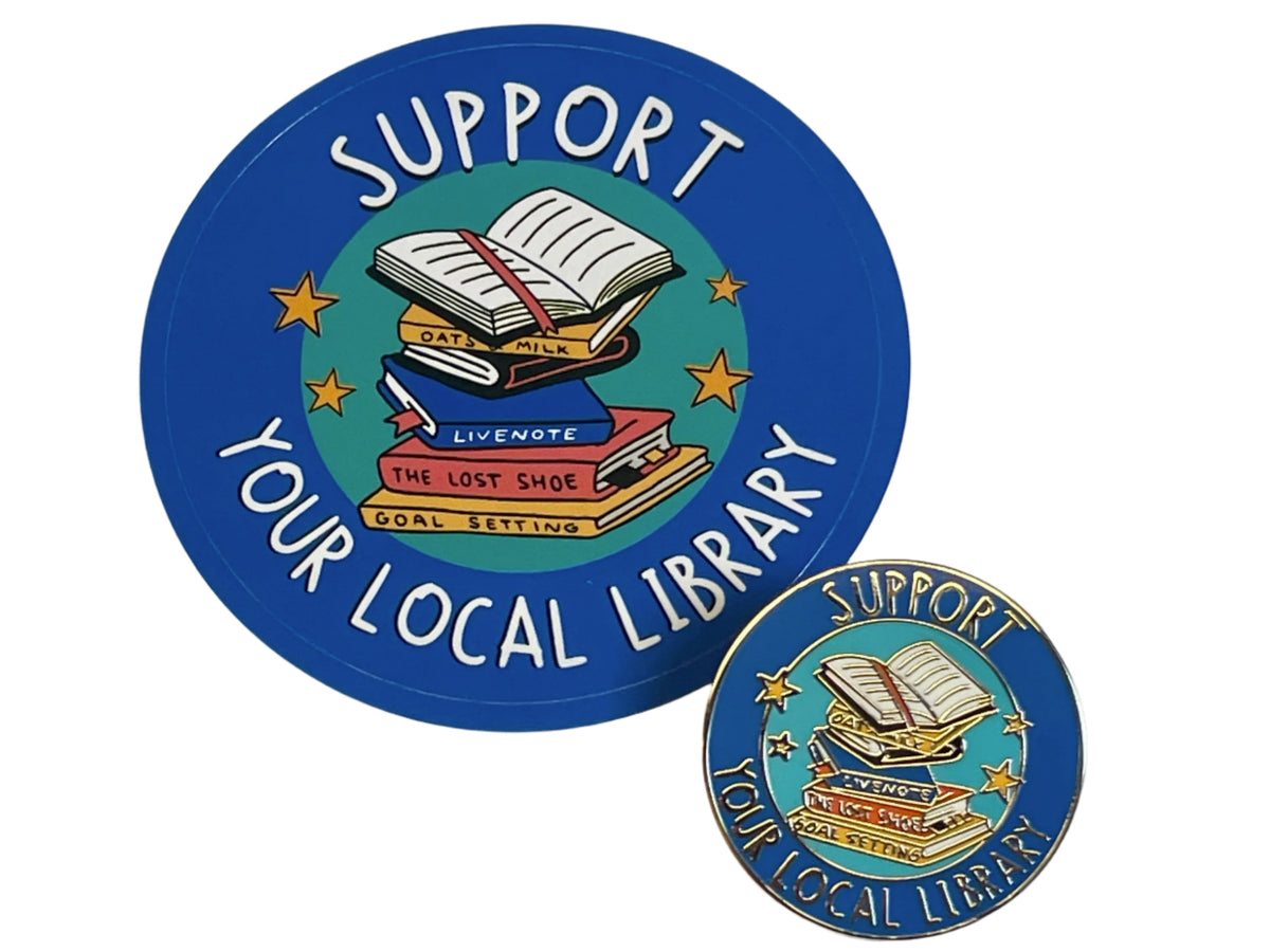 California State Library Pin Support Your Local Library Enamel Pin – The Library Marketplace