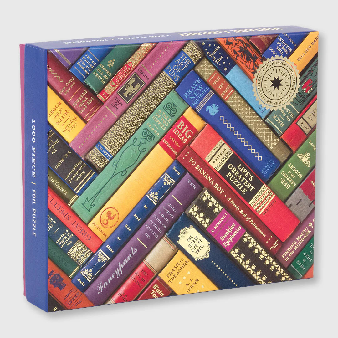 Vintage Library Foil Puzzle (1000 Pieces)
