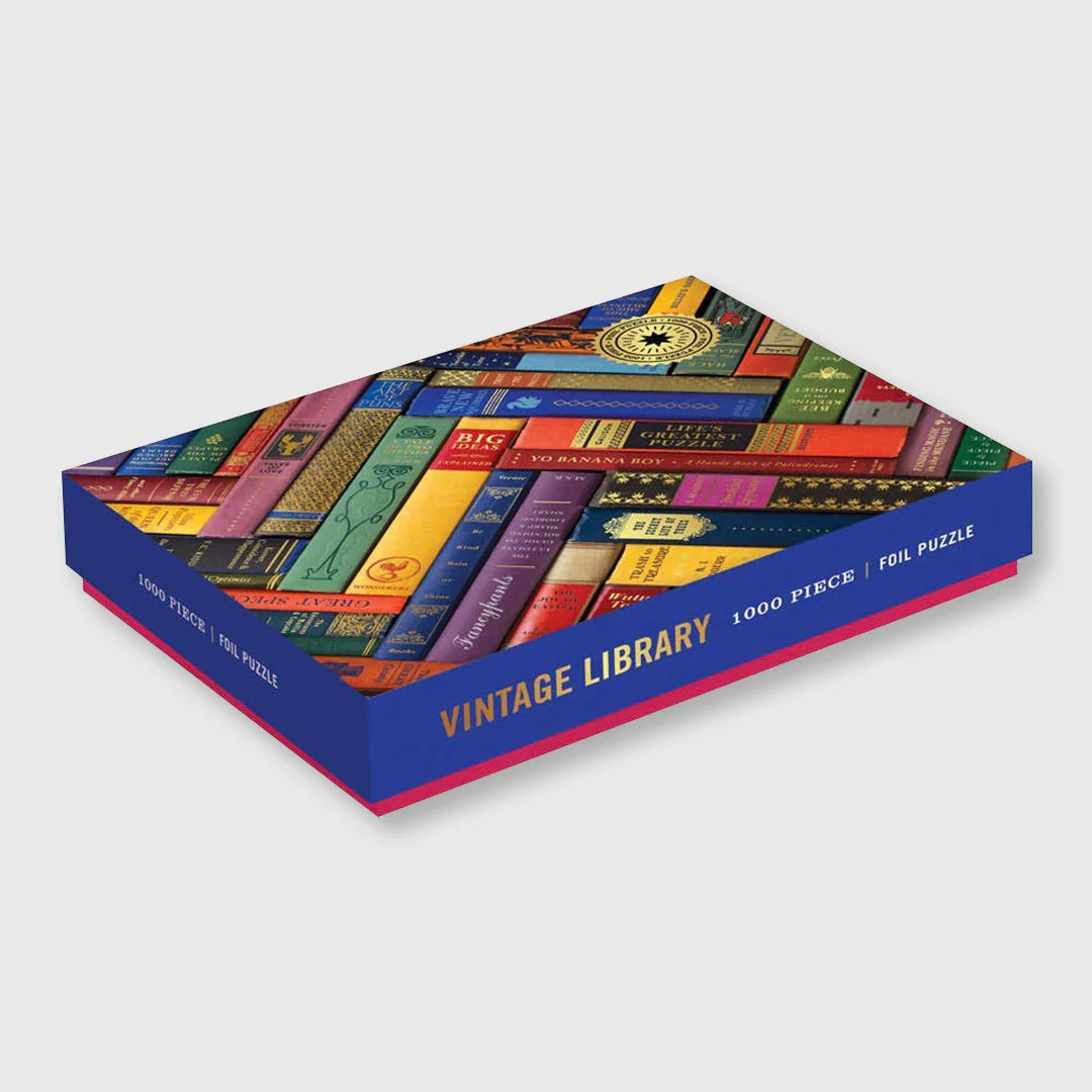 Library Puzzle Prontable Vintage Library Foil Puzzle (1,000 Pieces) – The Library Marketplace
